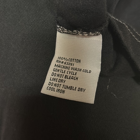 StraightFaded Size Small Black/Grey T- Shirt With Front Pocket and Hoodie $20 - Picture 7 of 8